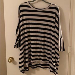 Striped tunic top